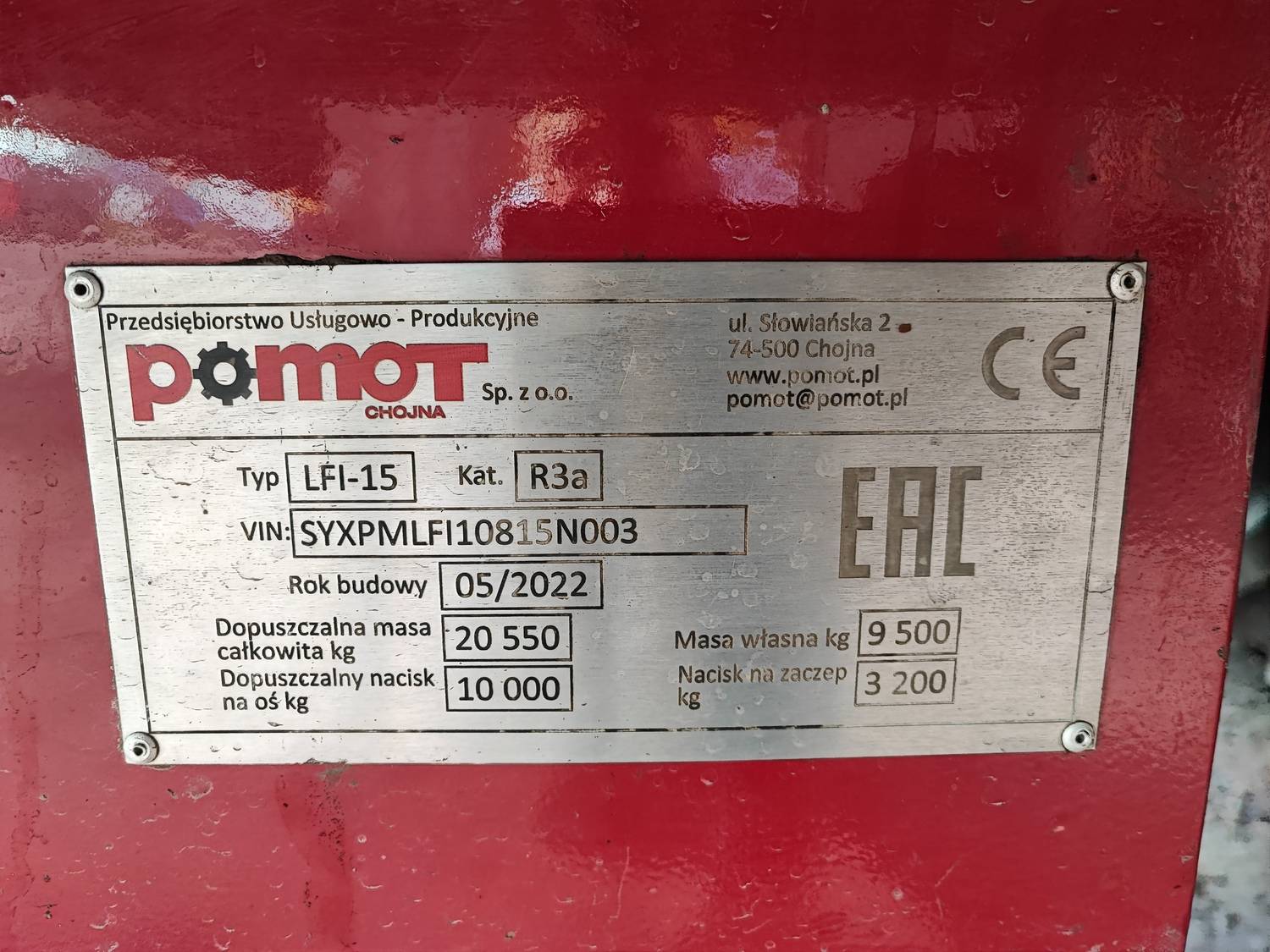 Pomot LFI-15 инжектор для жидких удобрений Лот 000001186