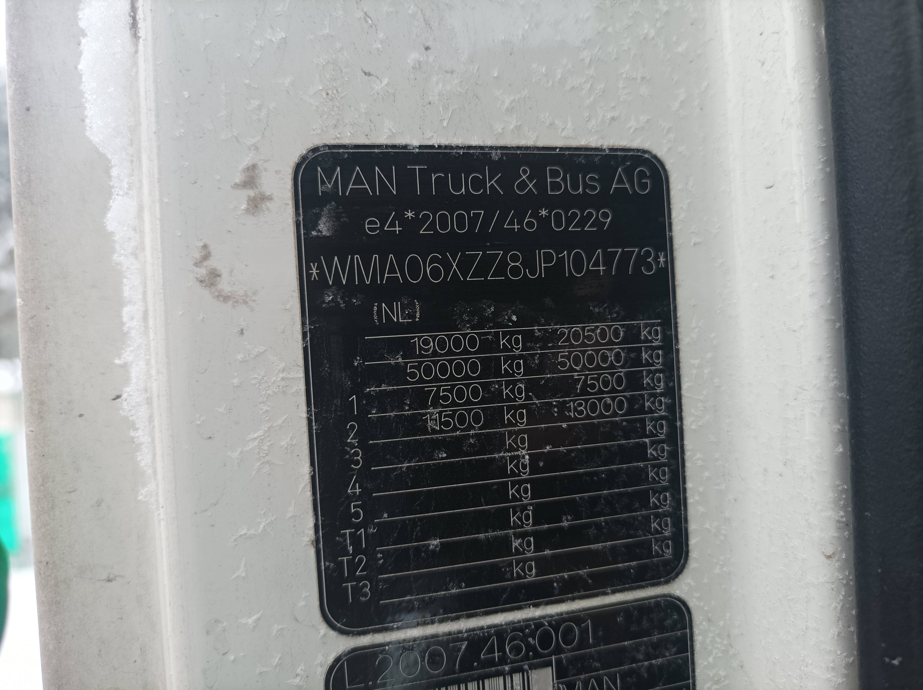 MAN TGX 18.460 4X2 BLS (XXL) Лот 000001195